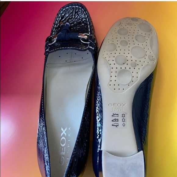 GEOX Navy Blue Loafers NWOT - Size 39.5 (8.5) - Picture 2 of 10